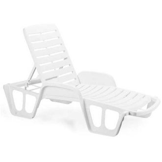 OEM Ipae Tumbona Resina Blanca, Tumbona Resina Blanca.- Medida: 71x192x100 Cm.- Apilable.- Color Blanco.- Ideal Para Playa, Jardin, Terraza, Etc.- Art&iacute;cu