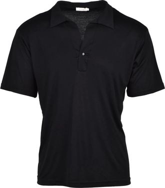 Officina36 Polo Tencel - Heren - Tops - Zwart - Maat: 2XL Jersey