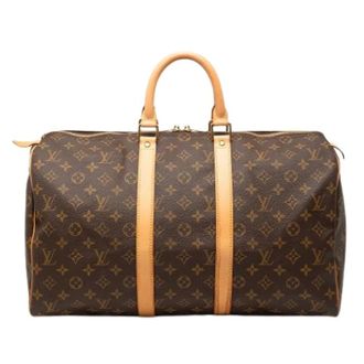 Louis Vuitton Pre-owned Weekend Bags, female, Brown, Size: ONE SIZE Pre-owned Keepall 45