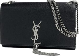 Saint Laurent Pre-owned Vintage Shoulder Bag - Dames - Vintage Schoudertas - Zwart - ONE Size - Leer - Vintage