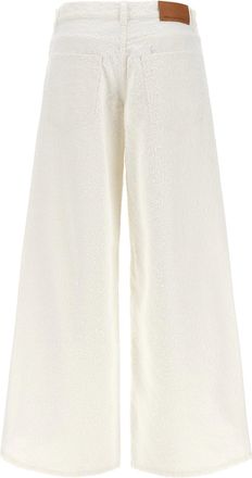 Stella McCartney Boucle Cotton Denim Jeans - White