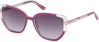 Guess GU7882 81B Womens Sunglasses Purple Size 55