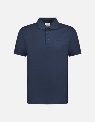 Burberry Mens Burberry Hartford Embossed Logo Polo Navy - Size: 42