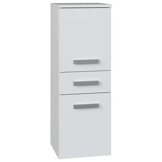 Hucoco Nina - Mobile bagno 2 ante + 1 cassetto - 30x30x85cm - Colonna portaoggetti per bagno basso