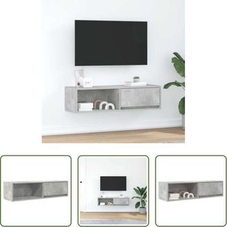 vidaXL Armadio TV - Mobile TV Grigio Cemento 100x31x25,5 cm Legno Multistrato