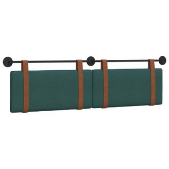 vidaXL Cabecero Colgante Verde Oscuro Pu Antiguo Vidaxl