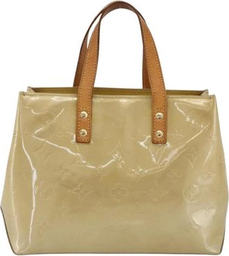 Louis Vuitton Pre-owned Handbags, female, Beige, Size: ONE SIZE Pre-owned Vintage Patent Leather Monogram Tote Bag