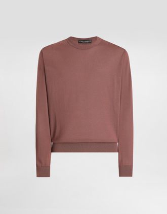 Dolce & Gabbana Cashmere Pullover - Man Sweaters And Cardigans Lilac 48