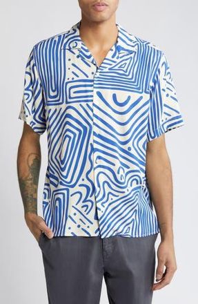 OAS Eldovado Camp Shirt in Blue at Nordstrom Rack, Size Xx-Large