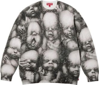 SUPREME x H.R. GIGER FW23 Week8 Sweater Black SUP-FW23-142