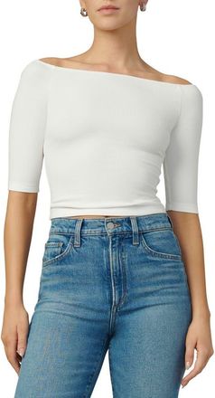 Joe's The Laura Off-the-Shoulder Top in Ecru at Nordstrom Rack, Size X-Small