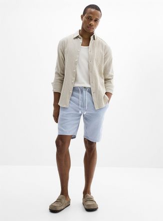 Projek Raw Mens Houndstooth-like knit Bermuda Shorts