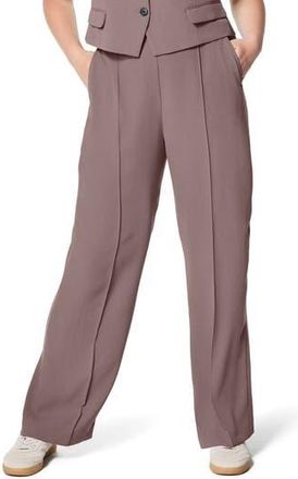 Spanx Crepe Straight Leg Pants in Smoke at Nordstrom Rack, Size Large