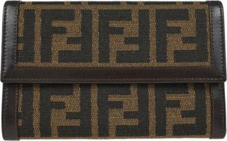Fendi Portafoglio Zucca 1990-2000 - Marrone