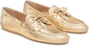 Stuart Weitzman Tinsley Moc Toe Loafer in Golden at Nordstrom Rack, Size 10.5