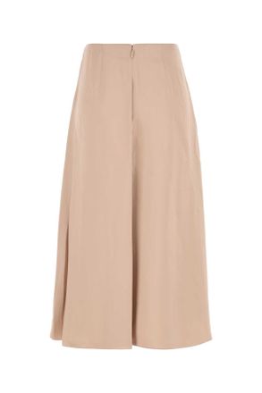 Fendi Womens Silk Skirt Champagne Pink Gonne