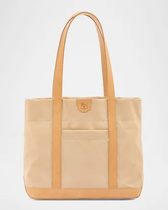 IL BISONTE Caramella Medium Canvas Shopper Tote Bag