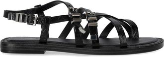 Michael Kors SANDALO FLAT DARRINGTON NERO MICHAEL KORS