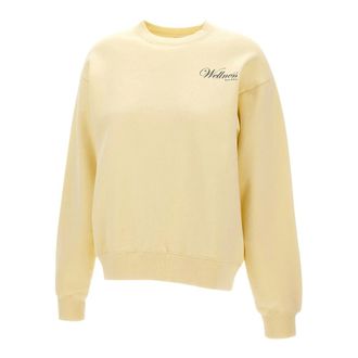 Sporty & Rich Sweatshirts, female, Yellow, Size: XS Avenue Crewneck