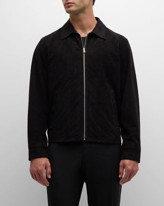 Theory Mens Hazelton Leather Blouson Jacket