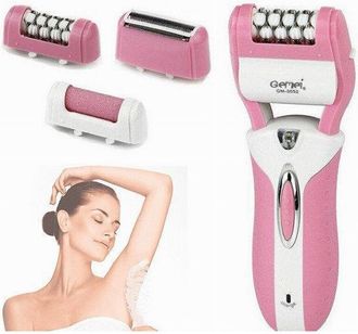 Trade Shop Trade Shop - Epilatore Rasoio Elettrico Ricaricabile 3in1 Donna Corpo Pedicure Lima Gm-3052