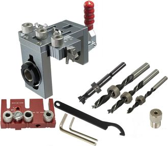 OEM Kit De Plantilla Para Carpinter&iacute;a 3 En 1, Plantilla R&aacute;pida, Gu&iacute;a De Perforaci&oacute;n Ajustable De 5/8/10/15 Mm, Localizador De Punzones, Herramienta Para A