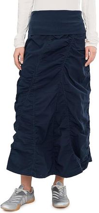 Xcvi Gored Peasant Skirt Womens Skirt Anchor Navy : LG (Womens 12-14), Cotton/Spandex