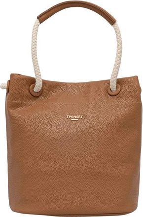 Twinset Bucket Bag - Dames - Schoudertassen - Bruin - ONE Size - Leer - Tassen