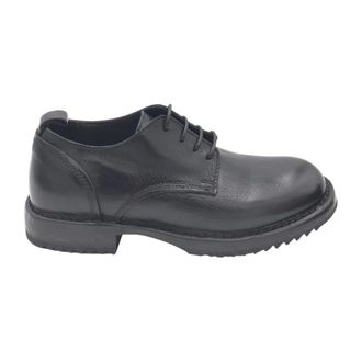Moma Moma - Gestreken Schoen - Heren - Schoenen - Zwart - Maat: 40 EU Leer