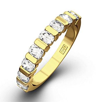 The Diamond Store HANNAH 18K Gold Diamond ETERNITY RING 0.50CT H/SI