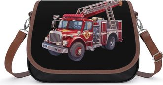 Generic Firetruck Crossbody Bags for Women Shoulder Messenger Bag Purse Handbags