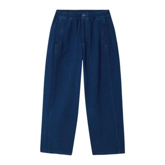 American Vintage Comow Balloon Broeken - Heren - Jeans - Blauw - Maat: M Katoen