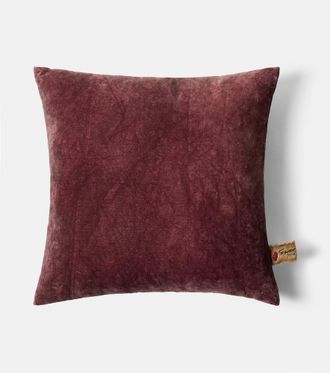 Lyria Clusia cotton and linen velvet cushion