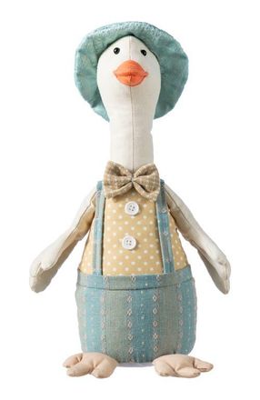 Glitzhome Easter Fabric Boy Duck Figurine in Blue at Nordstrom, Size Medium