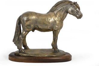 OEM Caballo De Fiordo: Estatuilla Con Un Caballo, Silueta De Un Caballo Sobre Madera, Prestigioso Premio En El Concurso De Marcas Art-dog