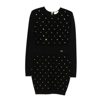 Elisabetta Franchi Embellished Knit Dress - Dames - Jurken - Zwart - Maat: XS