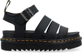 Dr. Martens Schoenen, Dames, Zwart, 40 EU, Leer, Blaire Black Athena Flat Sandalen