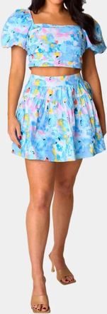 BuddyLove Cutie Set Two Piece Top Skirt In Pastel Dream