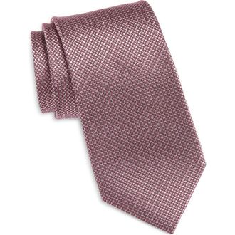 Nordstrom Geometric Silk Tie in Pink at Nordstrom