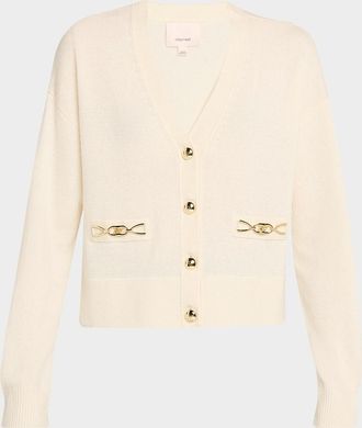 Cinq &agrave; Sept Kavita Cashmere Chain Cardigan