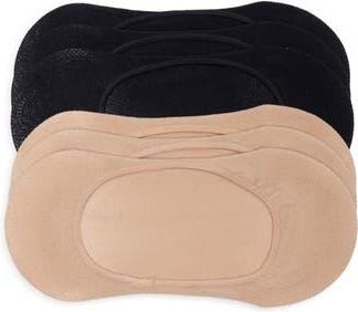 Elie Tahari 6-Pack Micro Liner Socks in Beige-Black at Nordstrom Rack, Size 9/11