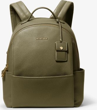 Michael Kors Sable Medium Pebbled Leather Backpack