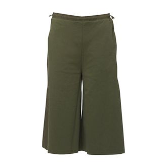 Max Mara Bermuda Lungo Mmlpiombo - female - Max Mara - Bermudas - Green - M - Shorts