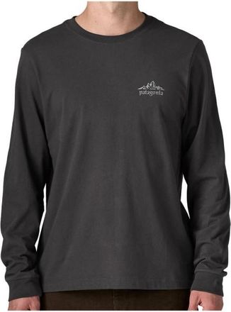 Patagonia L/S Cloud Crag T-Shirt Longsleeve f&uuml;r Herren | schwarz/grau