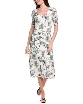 Johnny Was Maya Mesh Midi Dress