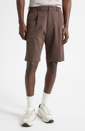 Herno Seersucker Bermuda Shorts in 8800 Chocolate at Nordstrom, Size Xx-Large