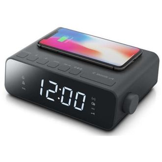 Muse Radio Reloj Despertador Dual Negro - M175wi