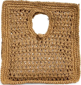 Collection XIIX Cutout Handle Square Handbag in Dark Natural at Nordstrom Rack