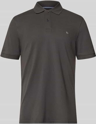 Christian Berg Regular Fit Poloshirt mit Stitching in Anthrazit, Gr&ouml;&szlig;e 3XL