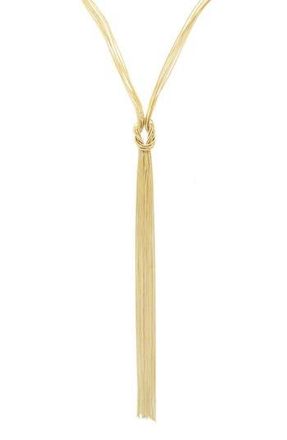 Olivia Welles All Tied Up Necklace in Gold at Nordstrom Rack